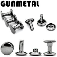 Veredelte Hohlnieten in Gunmetal – Metallnieten...