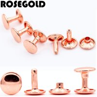 Veredelte Hohlnieten in Rosegold – Metallnieten...