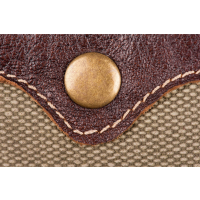 Hohlnieten für Leder und Textilien | Ledernieten 6 mm | Altmessing 50 Stück |