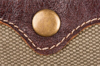 Hohlnieten für Leder und Textilien | Ledernieten 6 mm | Altmessing 100 Stück |