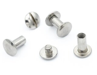 10 Stück Gürtelnieten 10 mm | Nieten für Lederriemen |